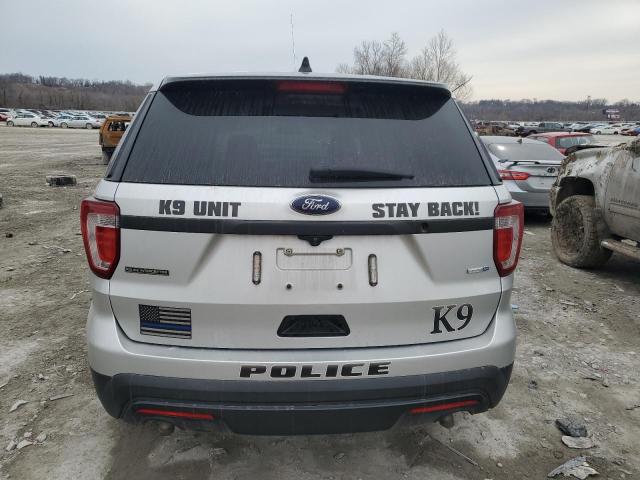 1FM5K8AR7GGD16133 - 2016 FORD EXPLORER POLICE INTERCEPTOR ვერცხლისფერი ფოტო 6