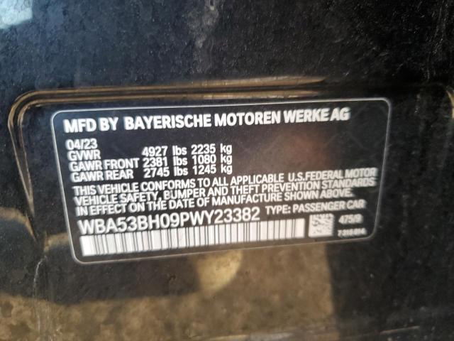 WBA53BH09PWY23382 - 2023 BMW 530 I BLACK photo 13