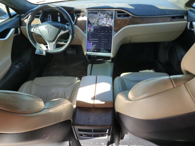 5YJSA1E29HF180484 - 2017 TESLA MODEL S GRAY photo 8