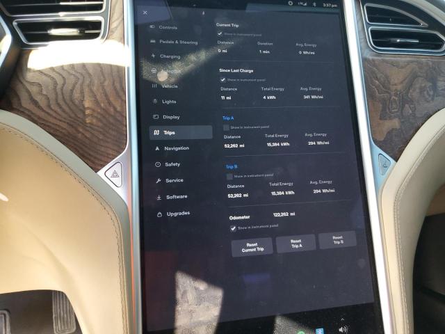 5YJSA1E29HF180484 - 2017 TESLA MODEL S GRAY photo 9