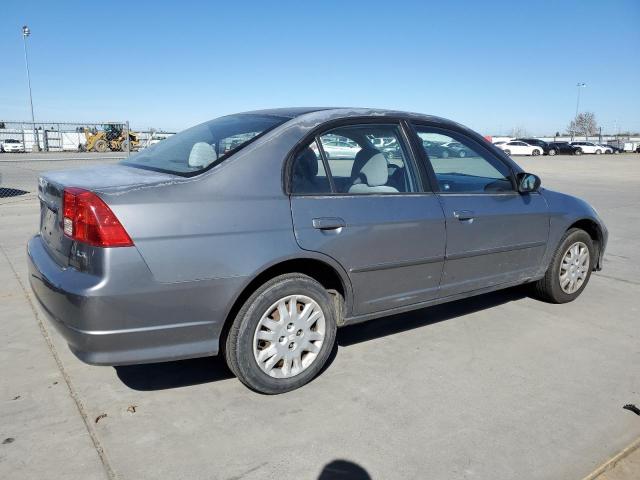 2HGES165X4H568624 - 2004 HONDA CIVIC LX GRAY photo 3