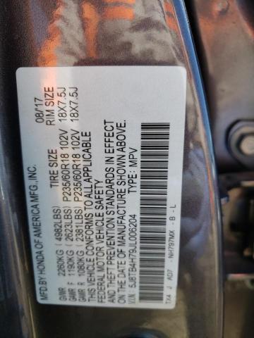 5J8TB4H79JL006204 - 2018 ACURA RDX ADVANCE Boz foto 12