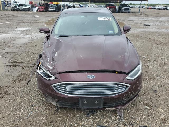 3FA6P0HD6JR176443 - 2018 FORD FUSION SE BURGUNDY photo 5