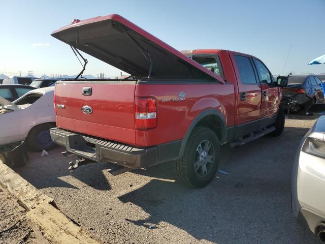 1FTPW14515KE83955 - 2005 FORD F150 SUPERCREW RED photo 3