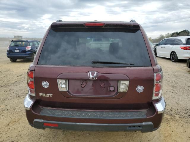 5FNYF28787B024914 - 2007 HONDA PILOT EXL BURGUNDY photo 6