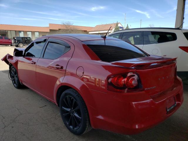 1C3CDZCB4EN173845 - 2014 DODGE AVENGER SXT RED photo 2