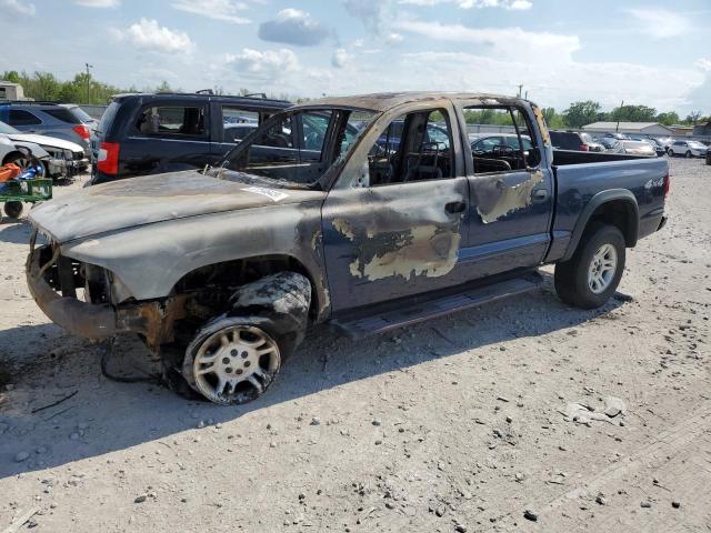 1D7HG38K24S556896 - 2004 DODGE DAKOTA QUAD SPORT BURN photo 1