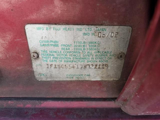 JF1SG65613H721119 - 2003 SUBARU FORESTER 2.5XS Каштановый фото 12