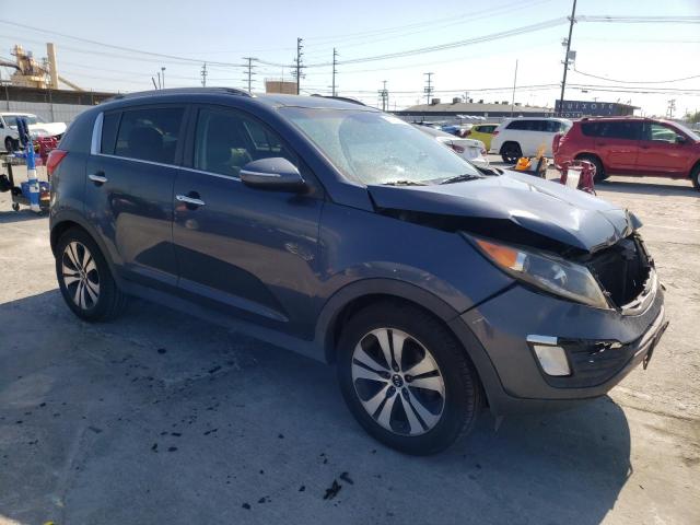 KNDPC3A22C7315336 - 2012 KIA SPORTAGE EX BLUE photo 4