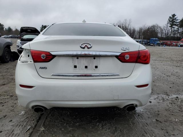 JN1BV7AR6FM409625 - 2015 INFINITI Q50 BASE WHITE photo 6