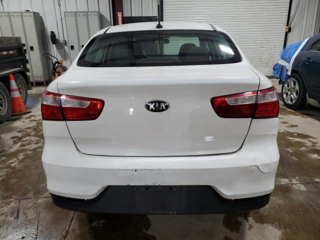 KNADM4A38G6536463 - 2016 KIA RIO LX WHITE photo 6
