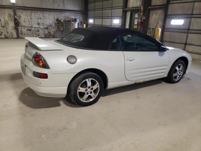 4A3AE45G13E112037 - 2003 MITSUBISHI ECLIPSE SPYDER GS WHITE photo 3