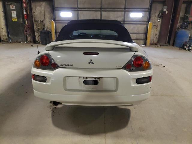 4A3AE45G13E112037 - 2003 MITSUBISHI ECLIPSE SPYDER GS WHITE photo 6