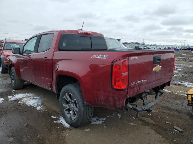 1GCGTDEN4L1136552 - 2020 CHEVROLET COLORADO Z71 BURGUNDY photo 2