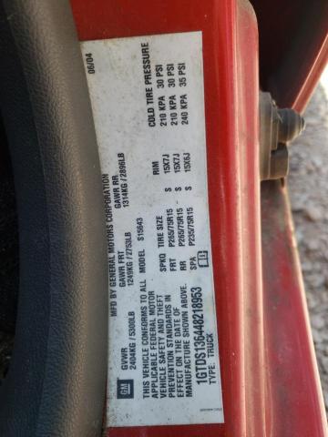 1GTDS136448218953 - 2004 GMC CANYON RED photo 10