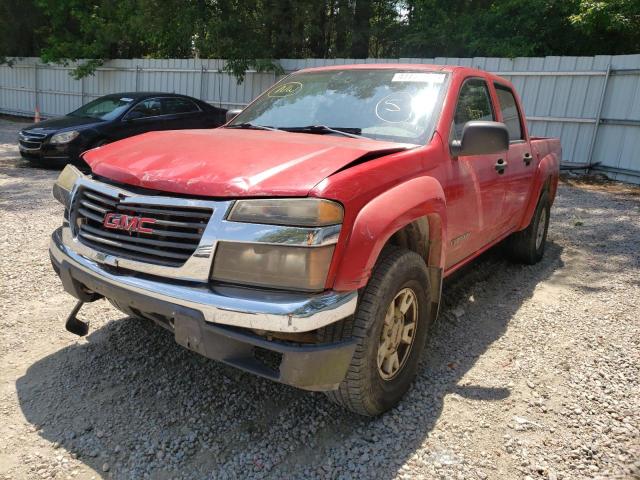 1GTDS136448218953 - 2004 GMC CANYON RED photo 2
