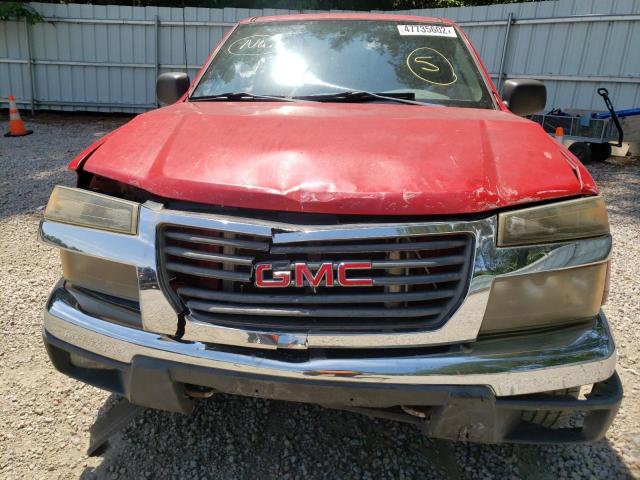 1GTDS136448218953 - 2004 GMC CANYON RED photo 9