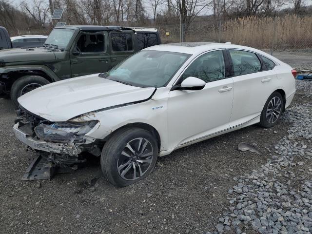 1HGCV3F59LA003885 - 2020 HONDA ACCORD HYBRID EXL WHITE photo 1