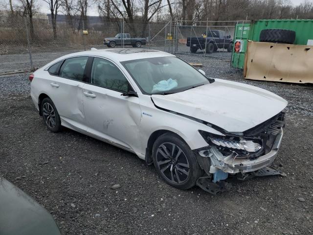 1HGCV3F59LA003885 - 2020 HONDA ACCORD HYBRID EXL WHITE photo 4