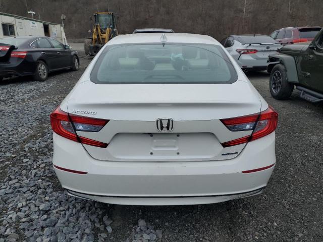 1HGCV3F59LA003885 - 2020 HONDA ACCORD HYBRID EXL WHITE photo 6