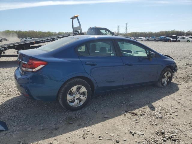 19XFB2F53FE056338 - 2015 HONDA CIVIC LX BLUE photo 3