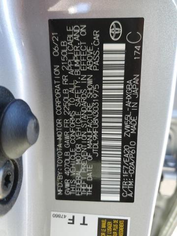 JTDL9MFU8N3031975 - 2022 TOYOTA PRIUS LE SILVER photo 13