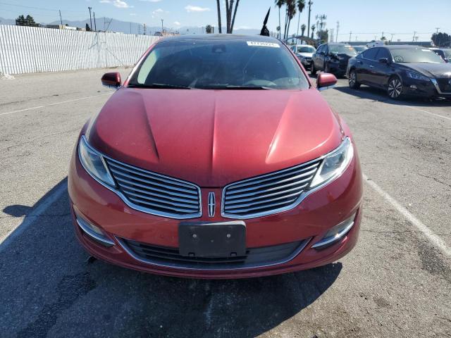 3LN6L2LU2ER830414 - 2014 LINCOLN MKZ HYBRID RED photo 5