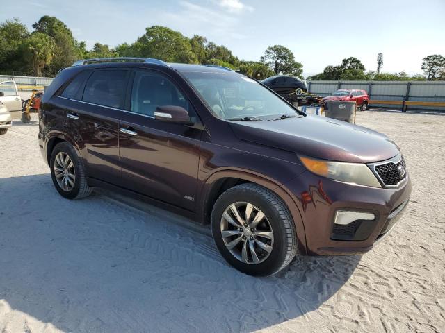 5XYKWDA26BG156975 - 2011 KIA SORENTO SX MAROON photo 4