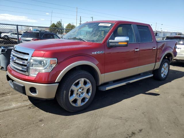 1FTFW1CFXDKF57006 - 2013 FORD F150 SUPERCREW RED photo 1