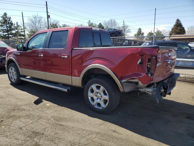 1FTFW1CFXDKF57006 - 2013 FORD F150 SUPERCREW RED photo 2