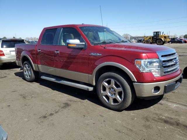 1FTFW1CFXDKF57006 - 2013 FORD F150 SUPERCREW RED photo 4