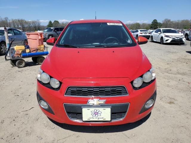 1G1JC5SH0C4213127 - 2012 CHEVROLET SONIC LT RED photo 5