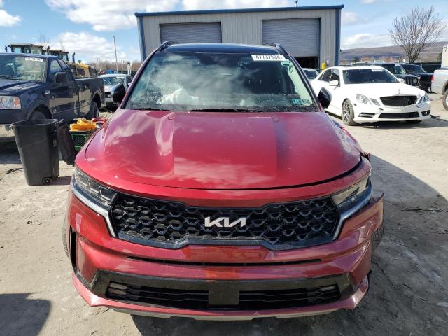 5XYRKDLF2NG116634 - 2022 KIA SORENTO SX BURGUNDY photo 5