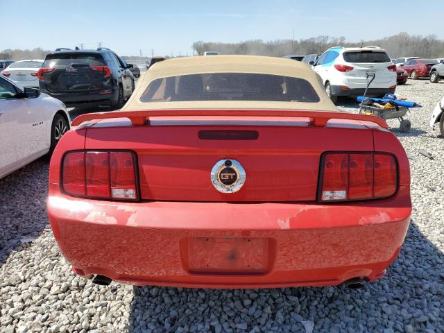 1ZVHT85H565224140 - 2006 FORD MUSTANG GT RED photo 6