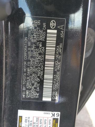 JTNBE46K573061584 - 2007 TOYOTA CAMRY CE BLACK photo 12