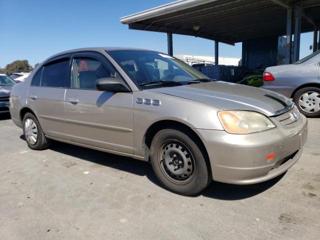 JHMES165X2S003535 - 2002 HONDA CIVIC LX BEIGE photo 4