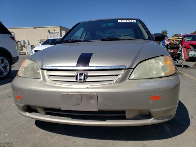 JHMES165X2S003535 - 2002 HONDA CIVIC LX BEIGE photo 5