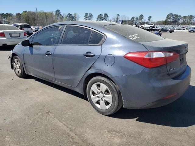 KNAFK4A68G5457552 - 2016 KIA FORTE LX BLUE photo 2