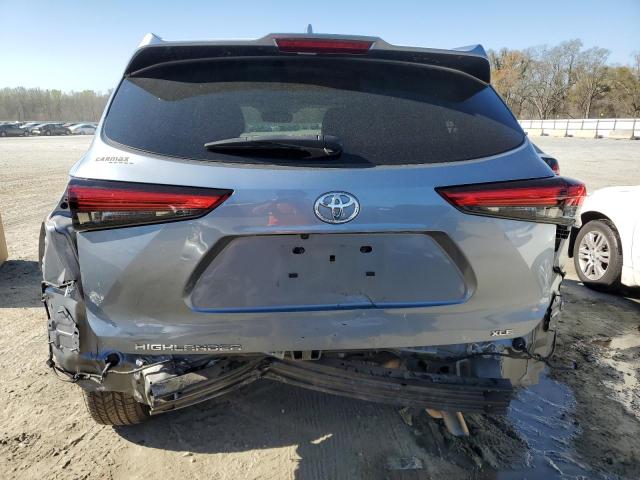 5TDGZRAH6MS034153 - 2021 TOYOTA HIGHLANDER XLE BLUE photo 6