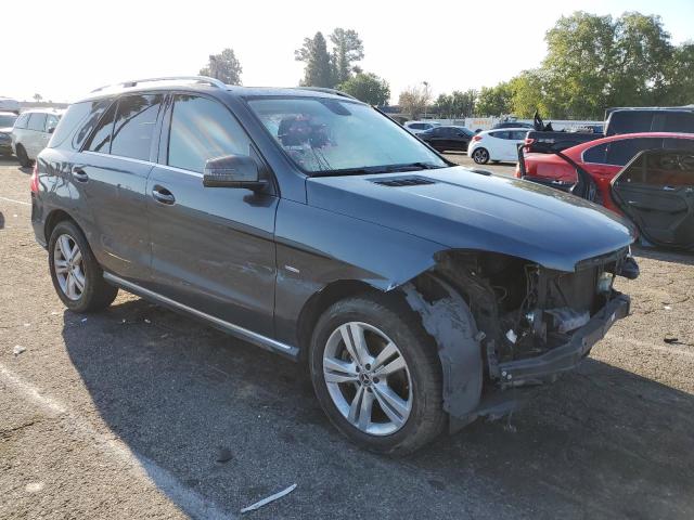 4JGDA5HB1CA045752 - 2012 MERCEDES-BENZ ML 350 4MATIC GRAY photo 4