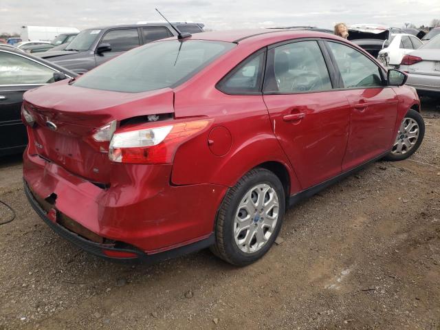 1FAHP3F26CL151782 - 2012 FORD FOCUS SE RED photo 3