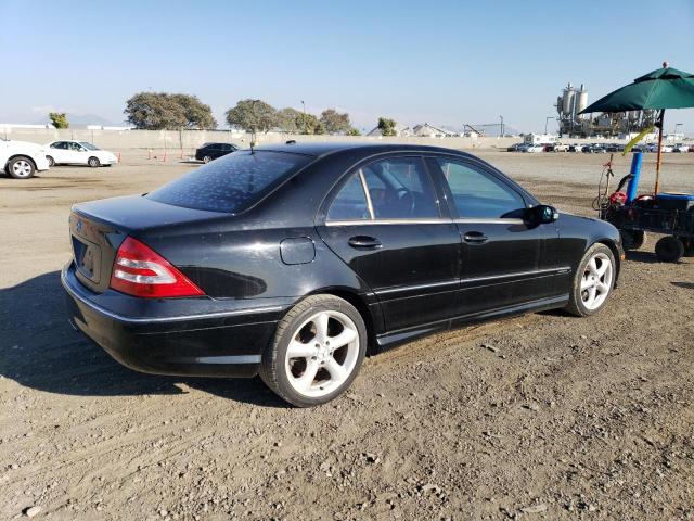 WDBRF52H06F794394 - 2006 MERCEDES-BENZ C 230 BLACK photo 3