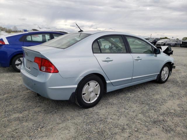 JHMFA36257S022719 - 2007 HONDA CIVIC HYBRID BLUE photo 3