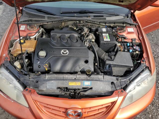 1YVHP80D555M59948 - 2005 MAZDA 6 S ORANGE photo 11