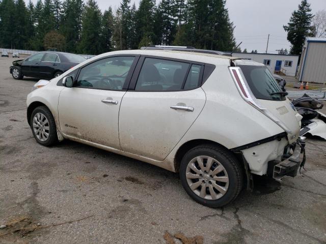 1N4AZ0CP0GC305211 - 2016 NISSAN LEAF S WHITE photo 2