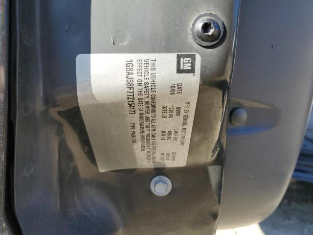1G8AJ58F77Z154177 - 2007 SATURN ION LEVEL 2 Qara foto 12