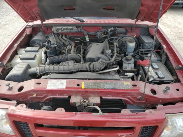 1FTYR44U97PA70241 - 2007 FORD RANGER SUPER CAB RED photo 11