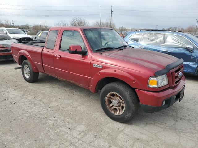 1FTYR44U97PA70241 - 2007 FORD RANGER SUPER CAB RED photo 4