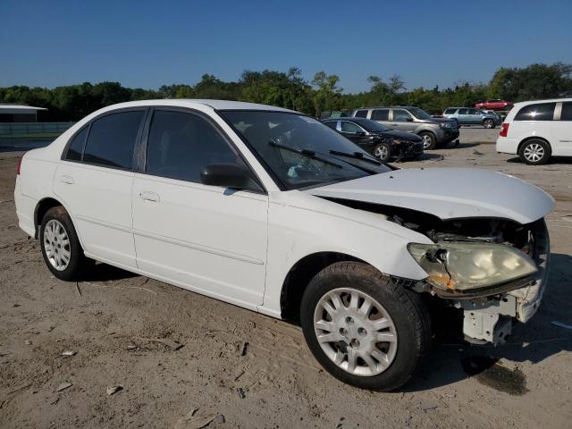 2HGES16615H554783 - 2005 HONDA CIVIC LX WHITE photo 4