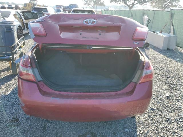 4T4BE46K78R039474 - 2008 TOYOTA CAMRY CE RED photo 6